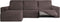 Hoes voor chaise longue met korte armleuning links Eysa ROC Bruin 120 x 120 x 360 cm