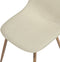 BRUCE - Eetkamerstoel - Beige - Polyester