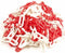Topgear Kunststof signaalketting - 6 mm dik - 25 meter - rood/wit
