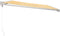 vidaXL - Luifel - uittrekbaar - 4x3 - m - stof - en - aluminium - geel - en - wit
