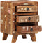 vidaXL - Nachtkastje - 37x32x50 - cm - massief - gerecycled - hout