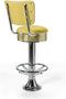 Bel Air Retro Barkruk BS-27CB Footring Geel