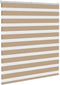 vidaXL - Zebra - Blind - 135x150 - cm - stofbreedte - 130,9 - cm - polyester - zandbruin