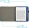 imoshion E-reader Hoesje - Geschikt voor Tolino Epos 3 - Vegan Leather Bookcase - Donkerblauw