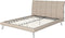 BETIN - Tweepersoonsbed - Zandbeige - 160 x 200 cm - Kunstleer