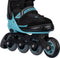 Nijdam Lightning Booster - Skeelers - Verstelbaar 38-42 - Blauw/Zwart