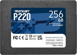 Patriot P220 - SSD 256GB 2,5" SATA III 550MB/s