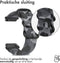 iMoshion Nylon 20 mm bandje - Geschikt voor Samsung Galaxy Watch 6 (Classic) / 5 (Pro) / 4 (Classic) / 3 – Garmin Venu / 2 plus / Sq - Forerunner 245 / 55 - Camouflage Grijs