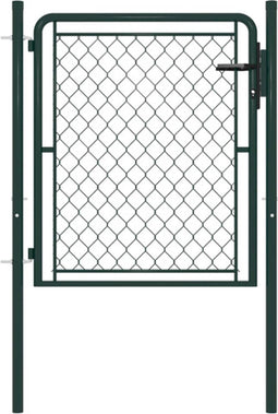 vidaXL - Poort - 100x75 - cm - staal - groen