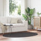 vidaXL - Vloerkleed - 'HUARTE'Anthraciet - 100x200 - cm - Ovaal