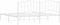 vidaXL - Bedframe - met - hoofdbord - metaal - wit - 200x200 - cm