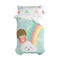 Happy Friday Duvet cover set 2 pieces Rainbow 180x220 cm (Single) Multicolor