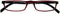 I need you leesbril half-line rood/zwart 3.00