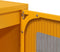 vidaXL - Hoge - kast - 68x39x111,5 - cm - staal - mosterdgeel