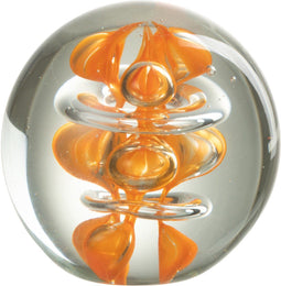 J-Line presse-papier Kunst - glas - oranje - large