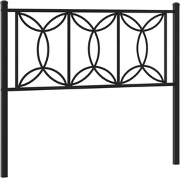 vidaXL - Hoofdbord - 100 - cm - metaal - zwart