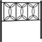 vidaXL - Hoofdbord - 100 - cm - metaal - zwart