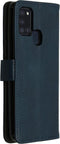 iMoshion Hoesje Geschikt voor Samsung Galaxy A21s Hoesje Met Pasjeshouder - iMoshion Luxe Bookcase - Donkerblauw