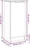 vidaXL - Dressoir - 30x30x70 - cm - bewerkt - hout - sonoma - eikenkleurig