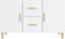 vidaXL - Dressoir - 100x36x60 - cm - bewerkt - hout - hoogglans - wit