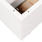 vidaXL - Plantenbak - 110x40x49,5 - cm - massief - grenenhout - wit
