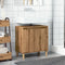 vidaXL - Wastafelkast - 58x33x60 - cm - bewerkt - hout - artisanaal - eikenkleur