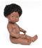 Miniland Babypop Afrikaanse jongen Down 38cm