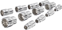 Vigor V1897 Dop (zeskant) Dopsleutelinzetset 17-delig 1/4 (6.3 mm)