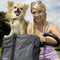 KlickFix Doggy - Fietsmand - Regenhoes - Grijs