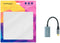 Nanocable 10.16.4104-G - Adapter USB C naar DisplayPort - 15 cm - 8K Ultra HD - Grijs