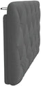 vidaXL - Hoofdbordkussen - 100 - cm - stof - donkergrijs