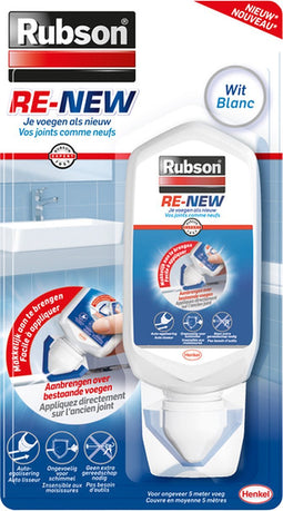 Voegkit Rubson Re-New 80ml wit | 12 stuks