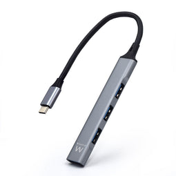 Ewent EW1145 - USB hub - 4 poorten USB 2.0 en 3.2 - Zilver