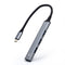 Ewent EW1145 - USB hub - 4 poorten USB 2.0 en 3.2 - Zilver