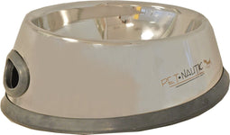 Voerbak RVS zwaar antislip ovaal 36 cm