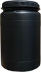 Voerton Zwart - 60 liter - Waterkluis - Luchtdicht & Waterdicht - Voeropslag - Schroefdeksel - Opslagcontainer