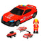 Voertuig Speelset Speed & Go Brandweerman Licht Geluid 1:64 (4 Stuks)