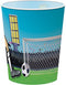 Voetbal Bekers 3D Plastic 250ml 4 stuks
