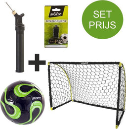 Voetbal goal 180X91X120 cm inclusief startersset