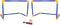 Voetbaldoel set 2 Goals - met bal en pomp - 81x 43 x 52 cm