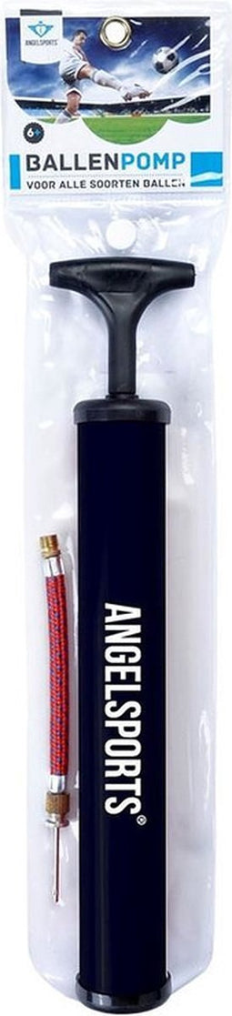 Voetbalpomp met slang en ventiel