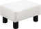 voetenbank beensteun poef entreebank rugloze kruk bank zitbank Chesterfield gemaakt van kunstleer wit 40 x 30 x 24 cm