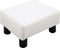 voetenbank beensteun poef entreebank rugloze kruk bank zitbank Chesterfield gemaakt van kunstleer wit 40 x 30 x 24 cm