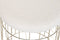 Voetensteun DKD Home Decor Beige Gouden Metaal Polyester Wit Modern (38 x 38 x 44 cm) (35 x 35 x 40 cm)