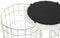 Voetensteun DKD Home Decor Beige Gouden Metaal Polyester Wit Modern (38 x 38 x 44 cm) (35 x 35 x 40 cm)