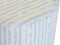 Voetensteun DKD Home Decor Blauw Wit Metaal Strepen Mediterrane 34 x 34 x 40 cm