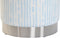 Voetensteun DKD Home Decor Blauw Wit Metaal Strepen Mediterrane 34 x 34 x 40 cm