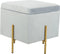 Voetensteun DKD Home Decor Grijs Metaal Polyester (45 x 45 x 45 cm)