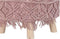 Voetensteun DKD Home Decor Natuurlijk Licht Roze Hout Boho Macramé 53 x 53 x 31 cm