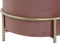 Voetensteun DKD Home Decor Roze Gouden Metaal Fluweel 48 x 48 x 47 cm
